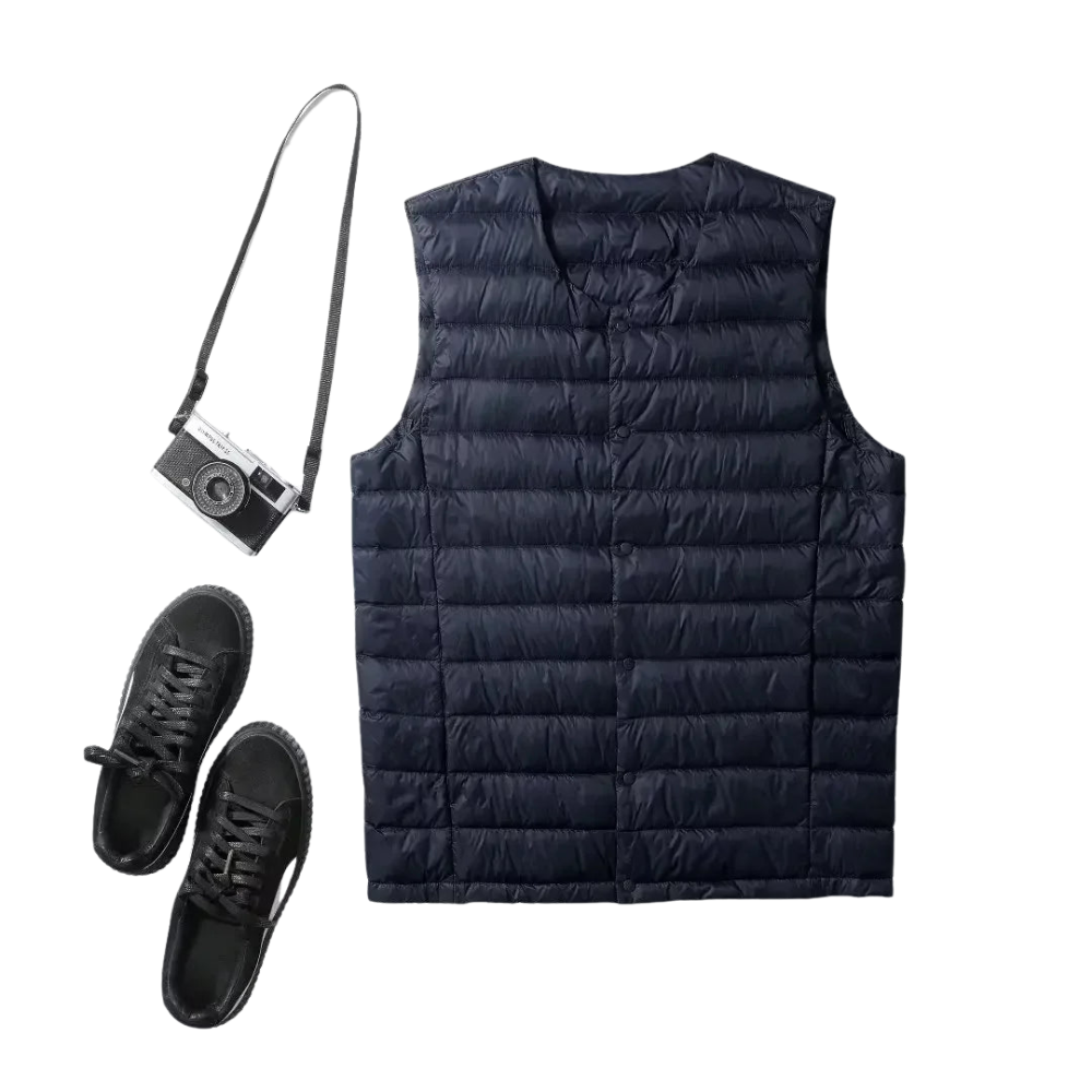 Men's Down Vest Sleeveless Lightweight & Warm Winter