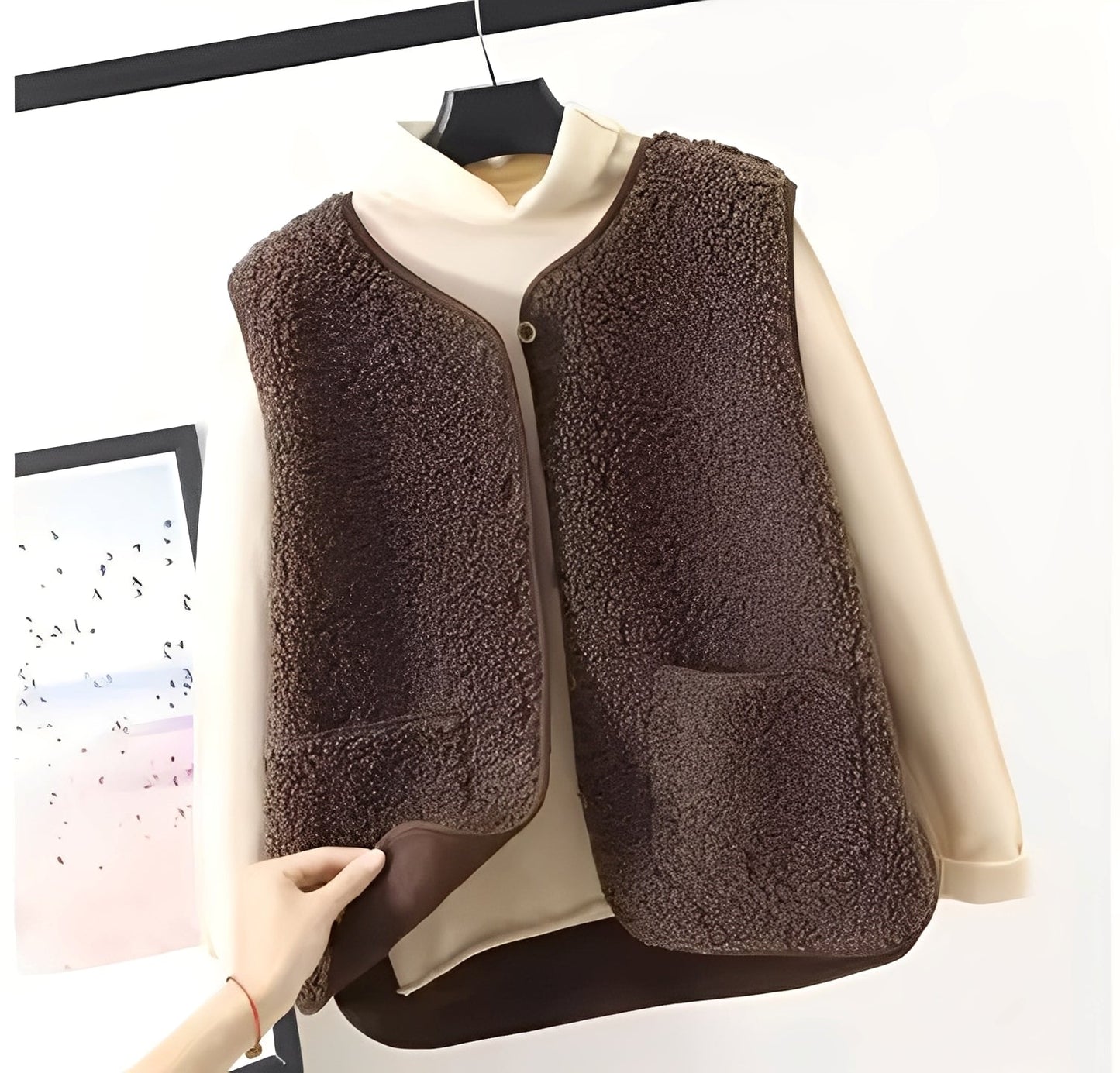 Soft Women's Plush Modern Vest