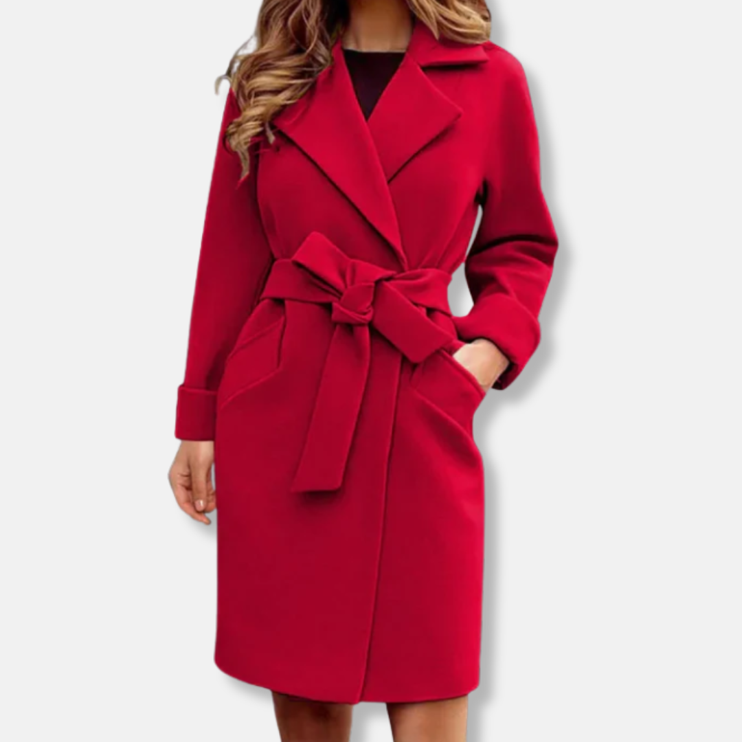 Ladies' shoes are not included, it's a trench coat:
Elegant Trench Coat Women Classic Knee-Length