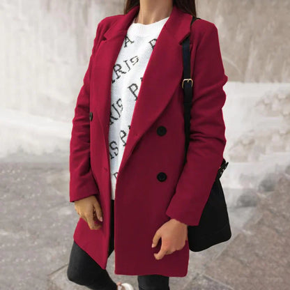 Elegant Women's Wool Winter Coat