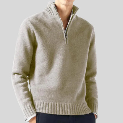 Luxury Men's Half-Zip Pullover