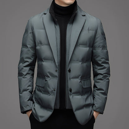 Men's Down Jacket Casual Elegant Black
