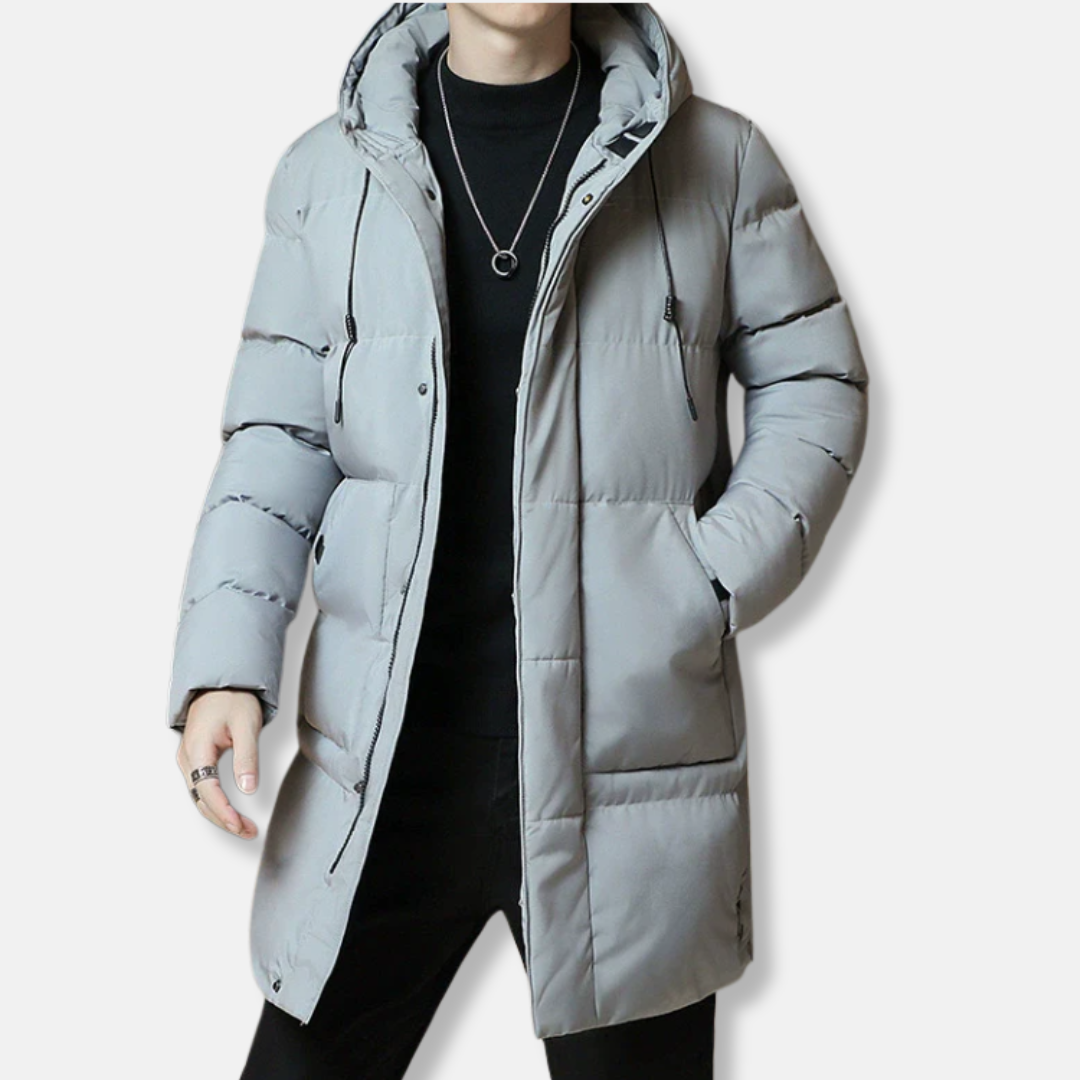 Waterproof Winter Jacket Long Padded Hood