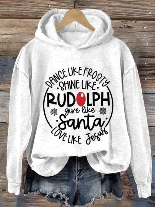 Women's Festive Red Christmas Hoodie