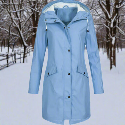 Women's Loose-Fit Hooded Rain Jacket