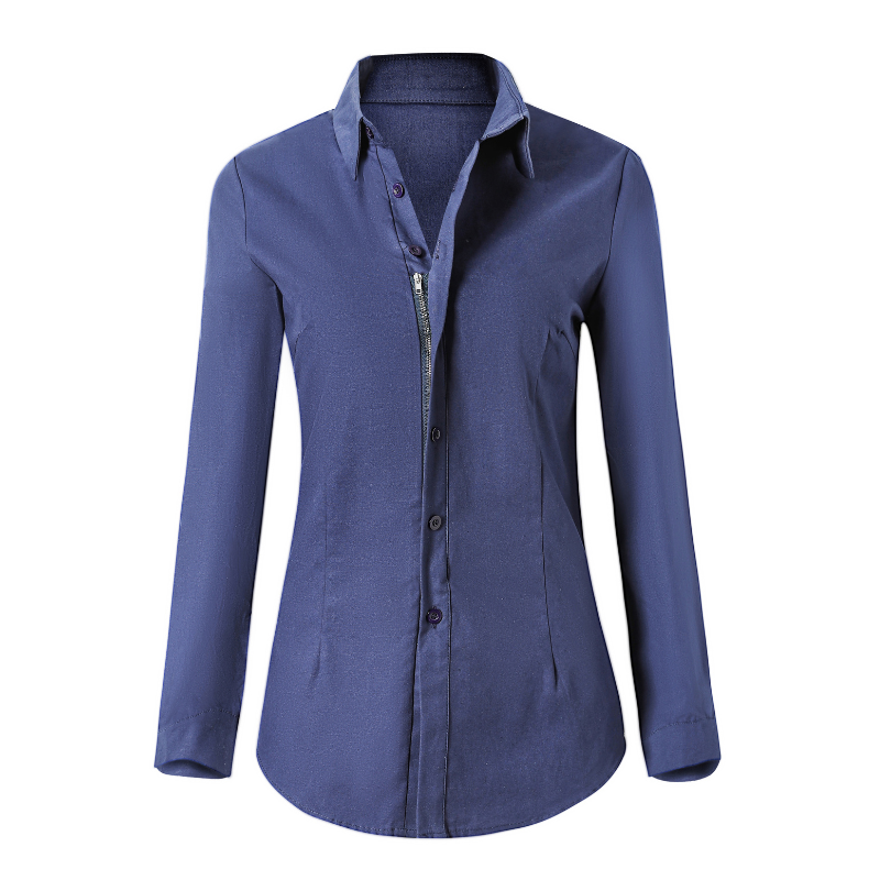 Elegant Women's Blouse Long-Sleeved Classic