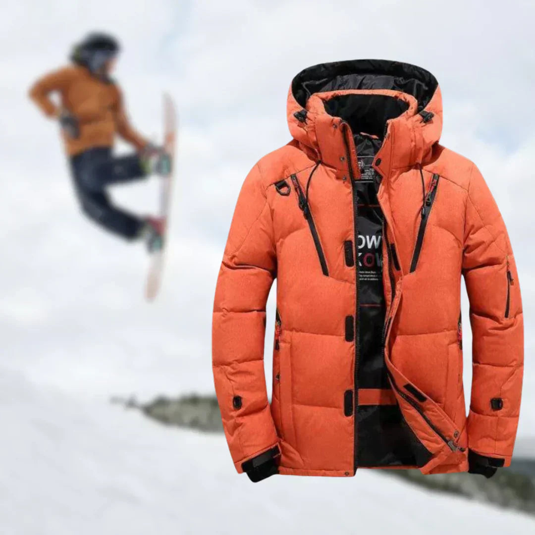 Warm Winter Jacket with Detachable Hood