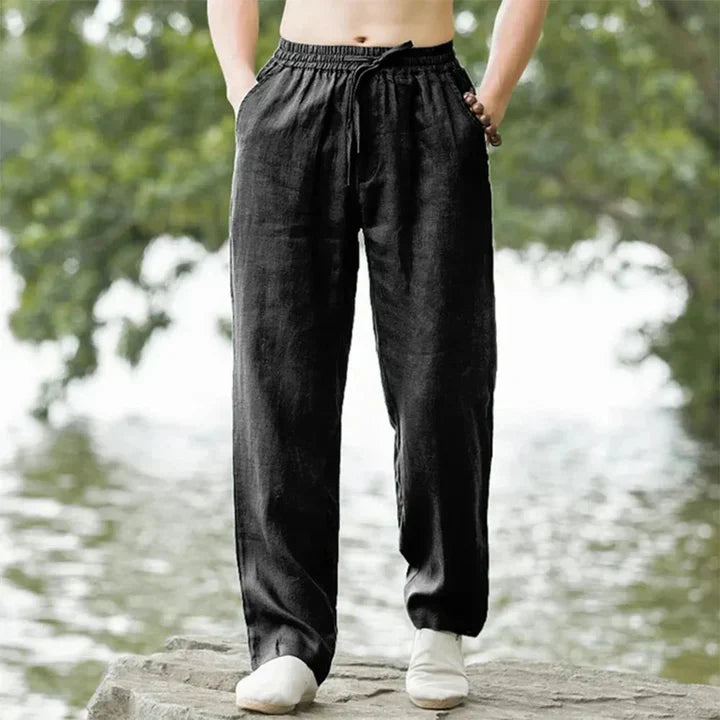 Men's Linen Pants Summer Casual