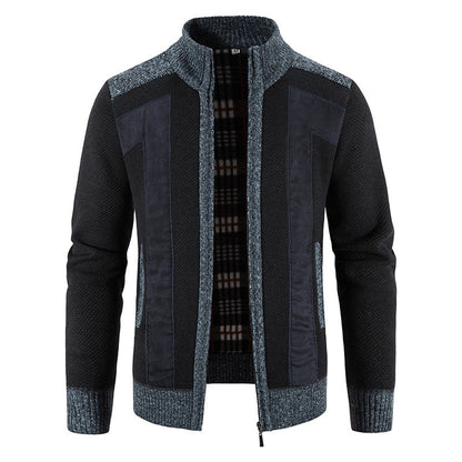 Comfortable Men's Plush Zip-Up Jacket