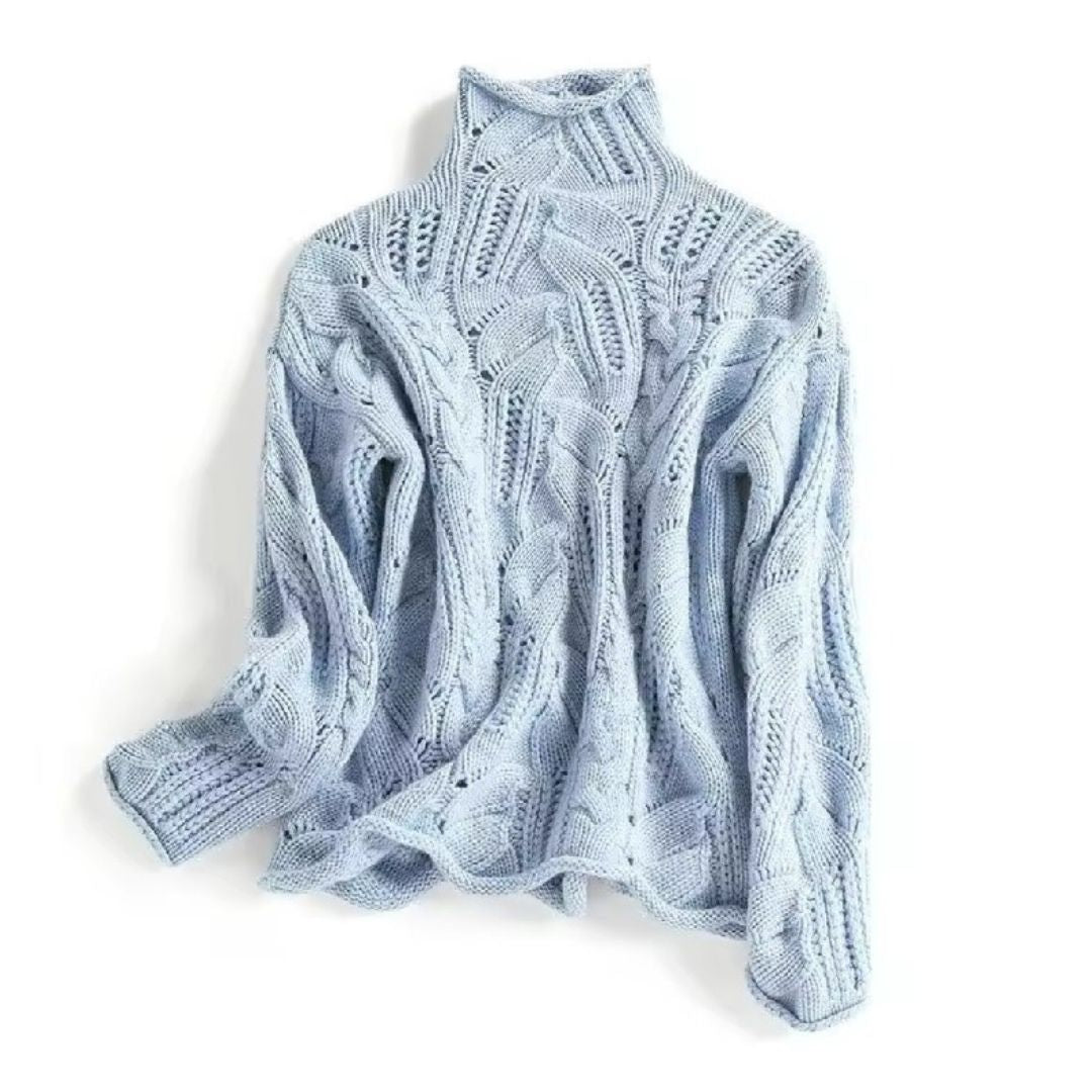 Women's Scarf Knit Turtleneck Warm
