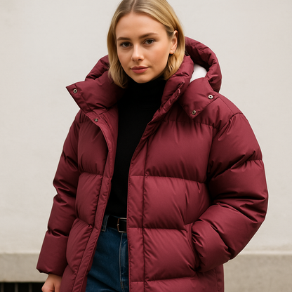 Women's Padded Winter Coat, Elegant Cut