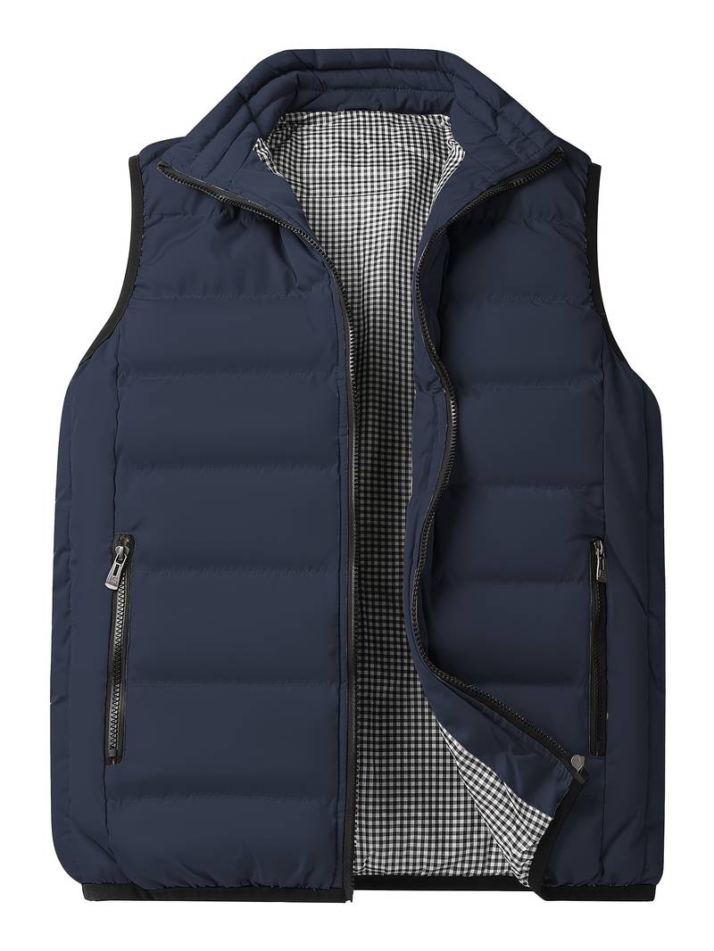 Men's Padded Vest Warm Insulated