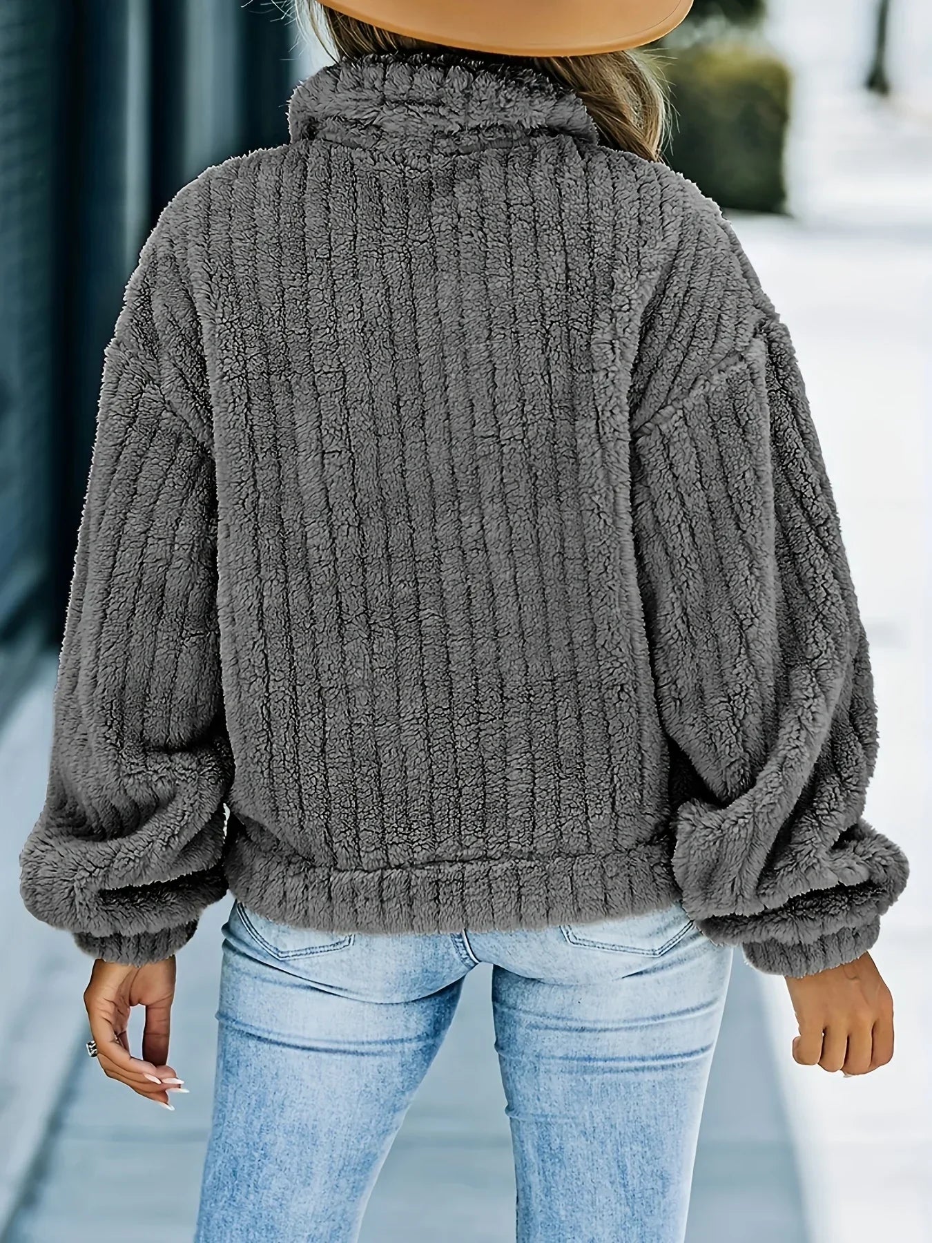 Ledermantel Damen Truckerjacke Fellbesatz - IdealeKleiden