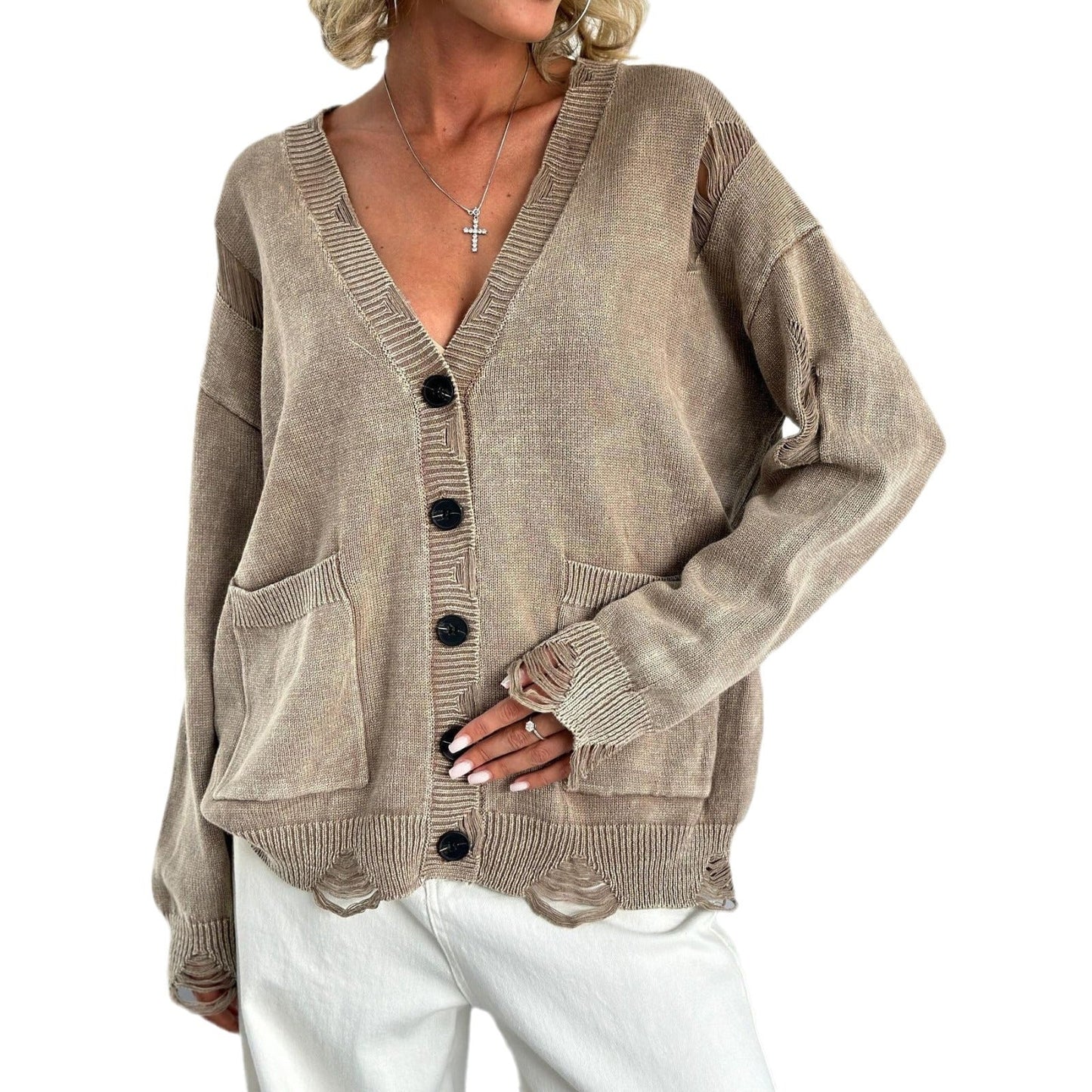 Stylish Women's Cardigan Outdoor