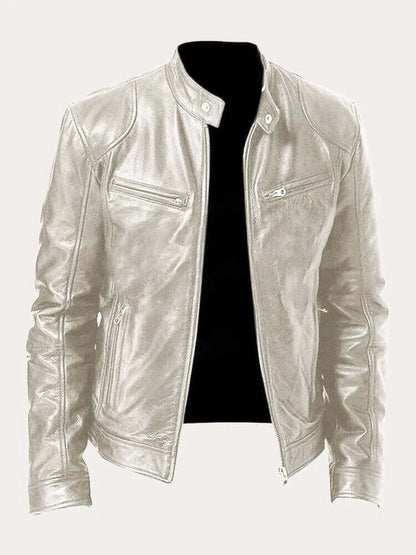 Men's Elegant Black Leather Jacket
