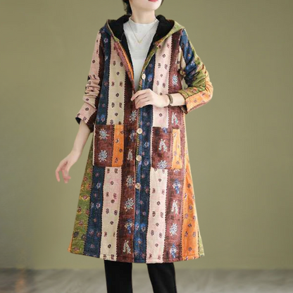 Women's Autumn Jacket Hood Mid-length