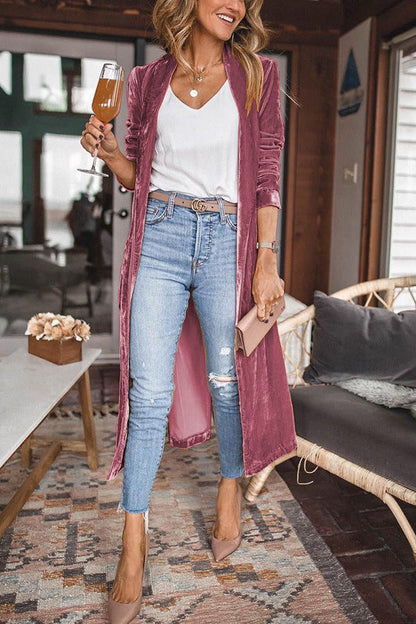 Stylish Women's Suede Kimono Jacket