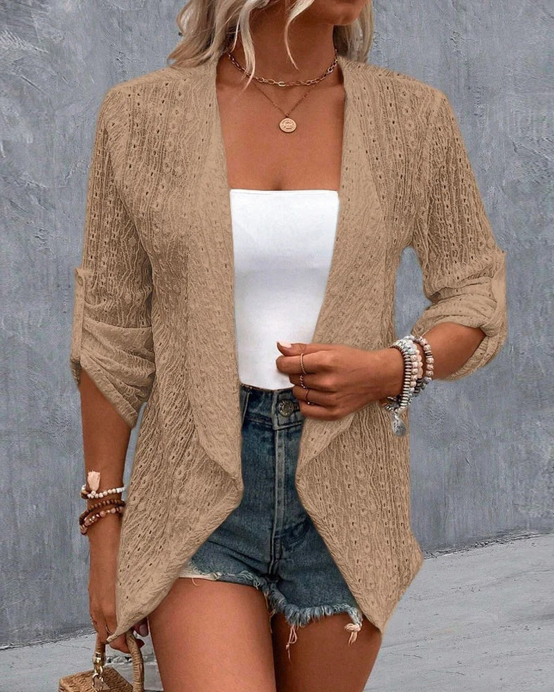 Women's Elegant Modern Plain Cardigan