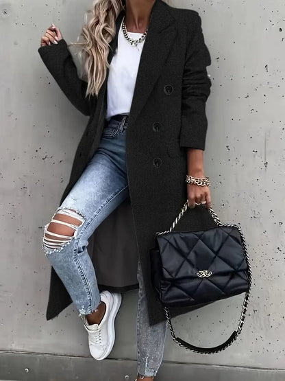 Elegant Trench Coat Women's Classic Winter
