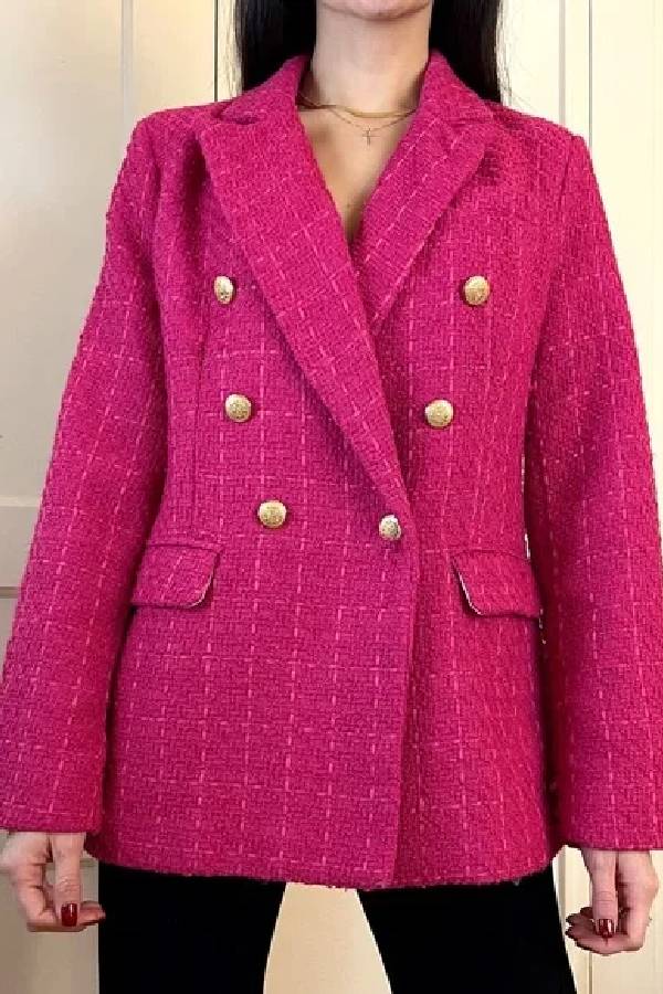 Fashionable Quilted Jacket Contrast Colors