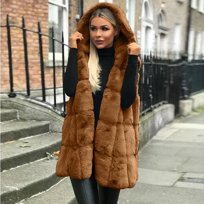 Faux Fur Cardigan for Women Elegant