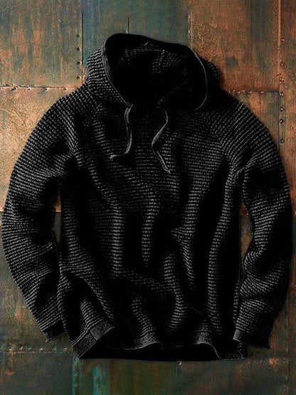 Strick-Hoodie Kapuze Muster Größe