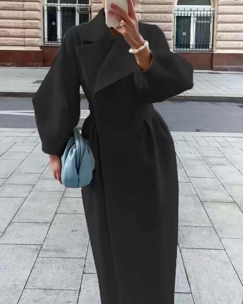Elegant Women's Coat Long Sleeves Winter Style