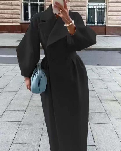 Elegant Women's Coat Long Sleeves Winter Style
