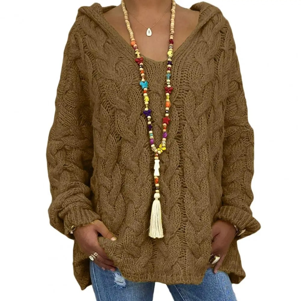 Stylish Women's Hoodie V-Neck