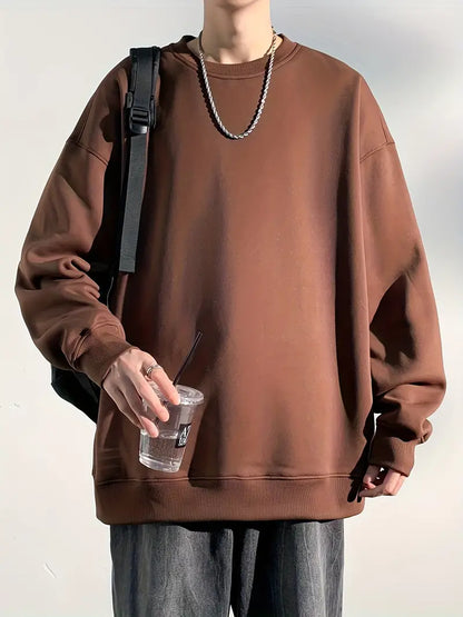 Colorful Round-Neck Sweater for Men
