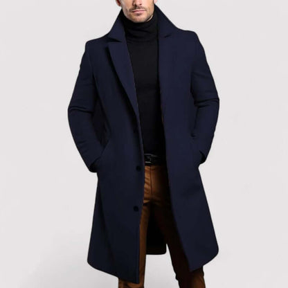 Men's Long Warm Wool Coat