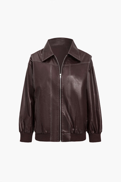 Elegantes Damenkleid Einfarbig Mit Reißverschluss