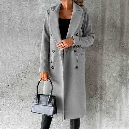 Damen Winterjacke Elegant Revers - IdealeKleiden