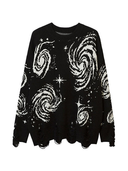 Vintage Sweatshirt mit altem Look Zerrissener Stil