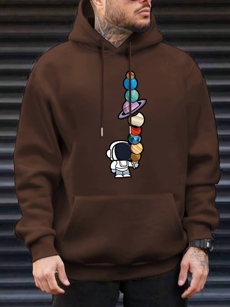 Men's Modern Galactic Astronaut Hoodie