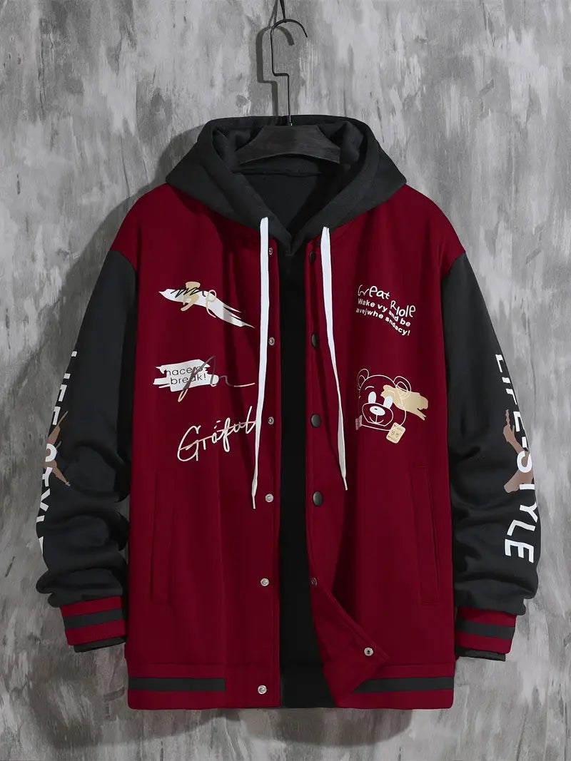 Men's Casual Sports Baseball Jacket