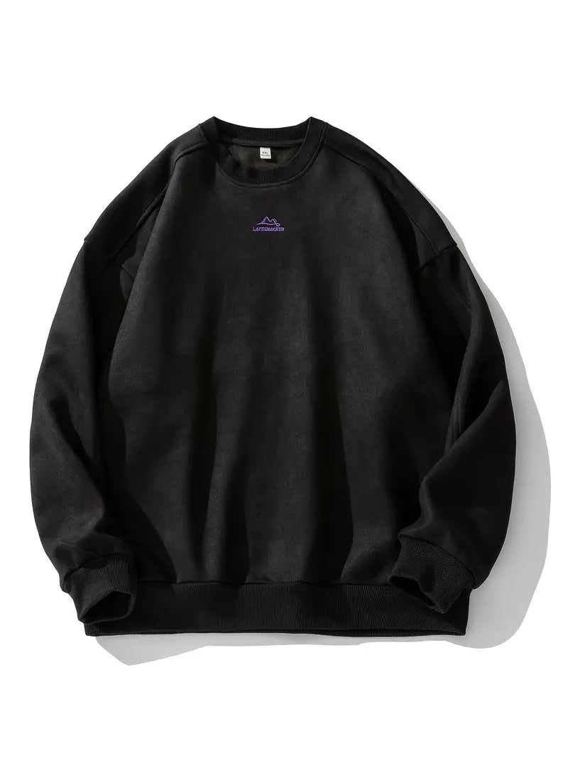Men's Warm Crew Neck Classic Pullover