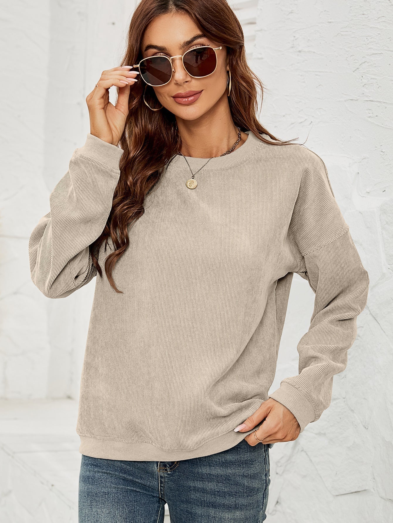 Fashionable Women's Sweatshirt Jacket