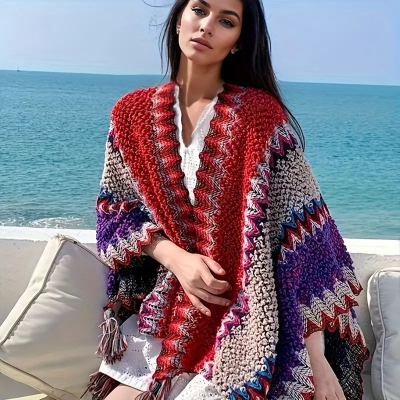 Winter Poncho Scarf Warmer