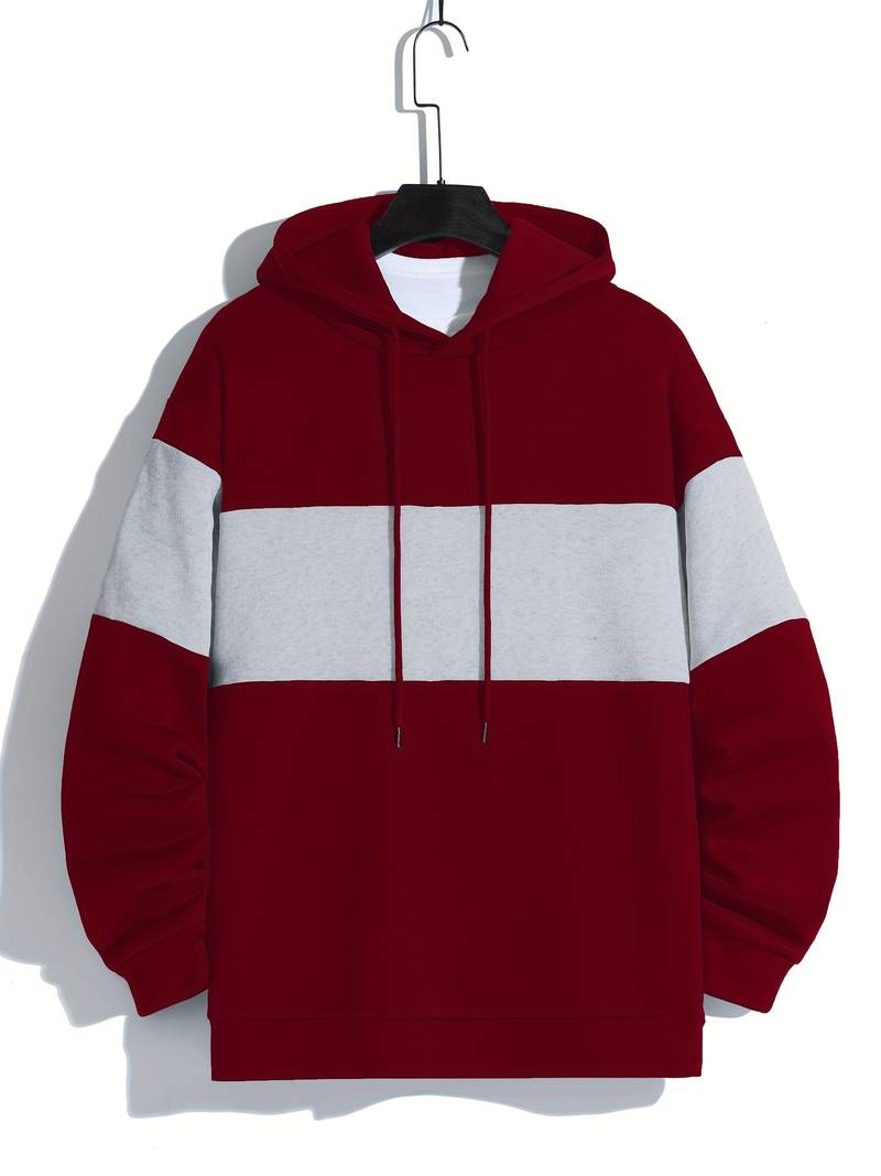 Men's Casual Hooded Long-Sleeve Sweater