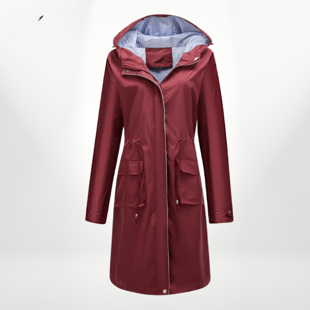 Waterproof Women's Long Trench Coat