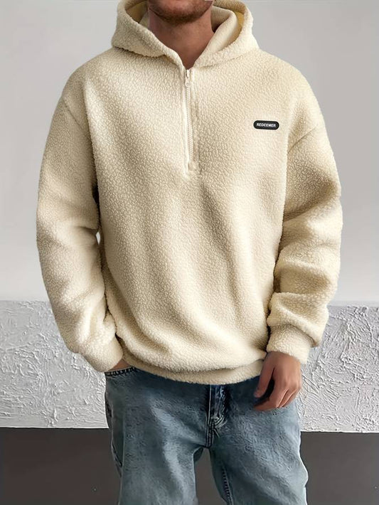 Theo - Bequemer Herren Pullover Kapuze - IdealeKleiden