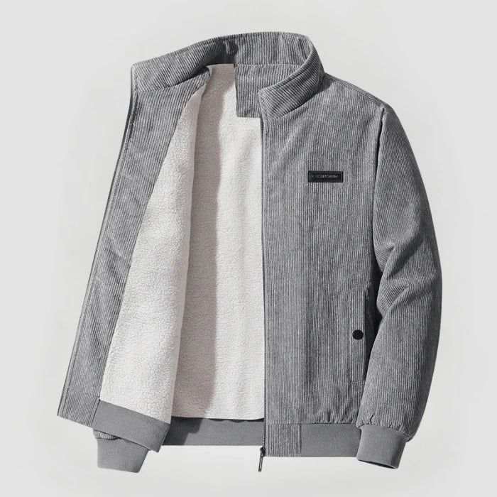 Men's Corduroy Jacket Warm Fleece Lining