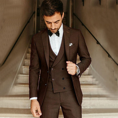 Men's 3-Piece Suit Custom Made Elegant