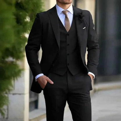 Men's 3-Piece Suit Elegant Slim Fit
