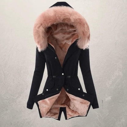 Women's Lined Winter Parka with Hood