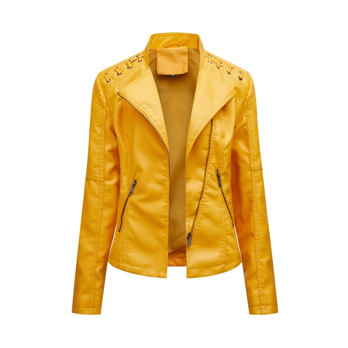 Soft Leather Jacket Lambskin Look