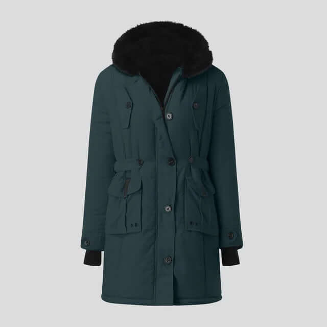 Women's Winter Parka Luxury Faux Fur Coat