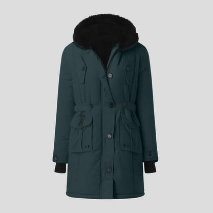 Women's Winter Parka Luxury Faux Fur Coat