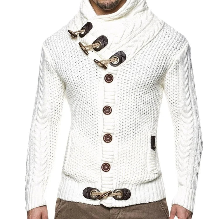 Italian Men's Cotton Sweater Elegance
